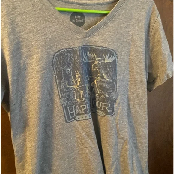 Life is good, Happy Hour tee Women's Size Large - Picture 1 of 4